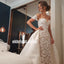 Luxury Sweet Heart Lace Wedding Dress, Charming Applique Backless Wedding Dress with Satin Skirt, LB0821